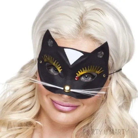 maska czarny kot czarna boland