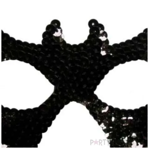 maska czarny nietoperz cekinowa arpex