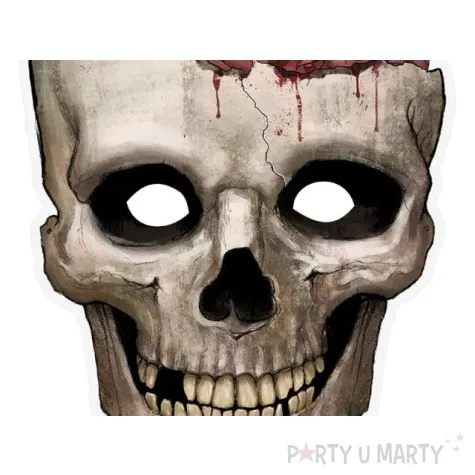 maska czaszka papierowa