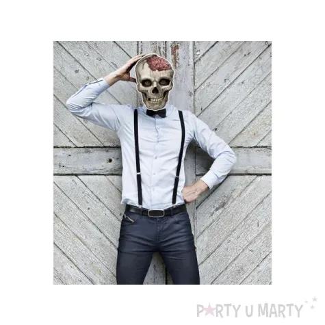 maska czaszka papierowa