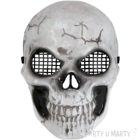 maska czaszka szary partypal
