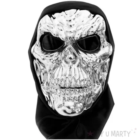 maska czaszka terminator srebrna partypal