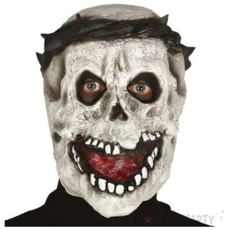 maska czaszka z wrednym usmiechem lateksowa guirca