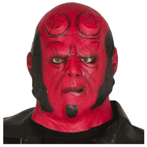 maska czerwony demon wojny lateksowa guirca