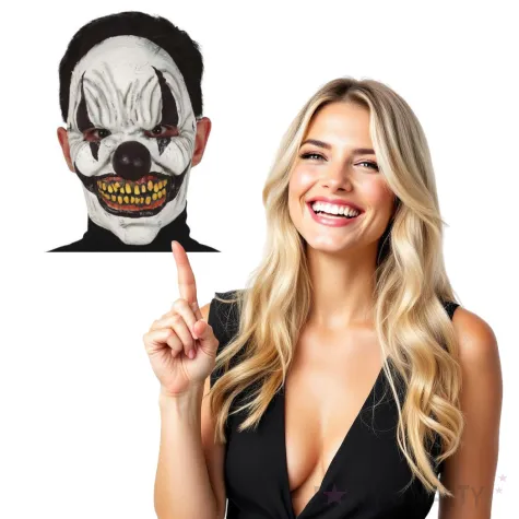 maska demoniczny klaun lateksowa guirca