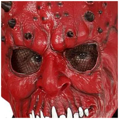 maska diabel deluxe lateksowa widmann