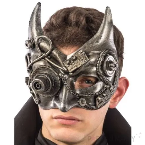 maska diabel steampunk srebrna carnival toys