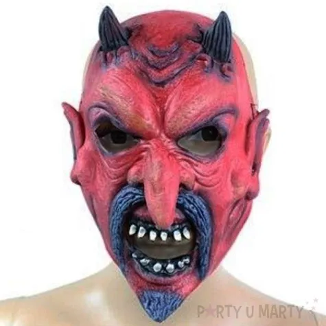 maska diabel wredny lateksowa straszna 08