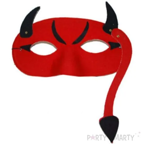 maska diabel z ogonkiem on