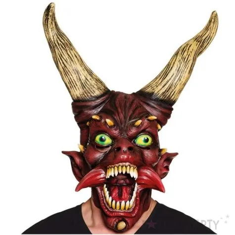 maska diabel z rogami lateksowa boland