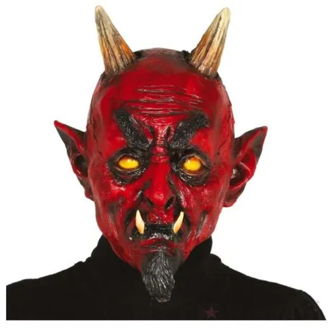 maska diabel z rogami lateksowa guirca