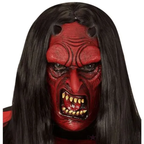 maska diabel z rogami widmann
