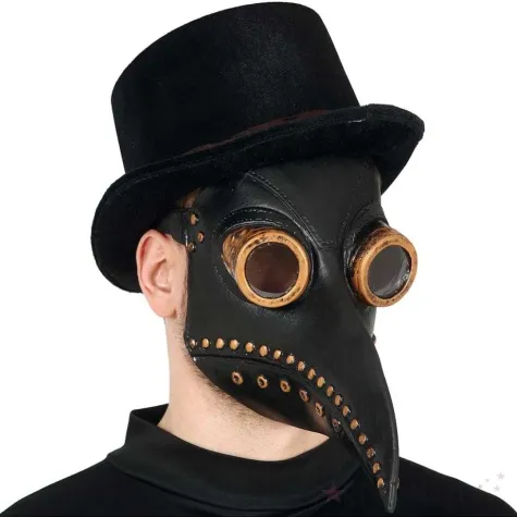 maska doktor plagi czarny guirca