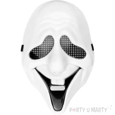 maska duszek bialy plastikowa partypal
