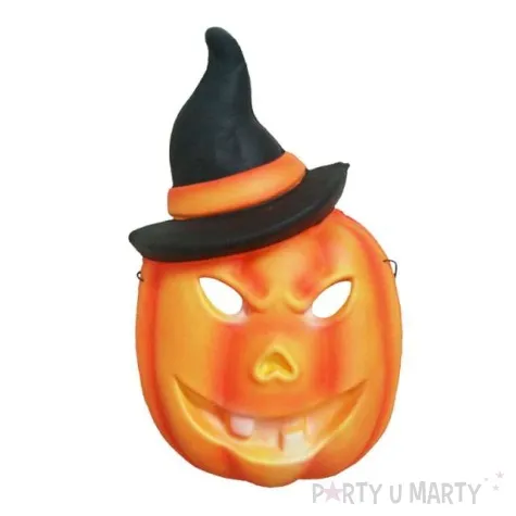 maska dynia w kapeluszu pianka 3d