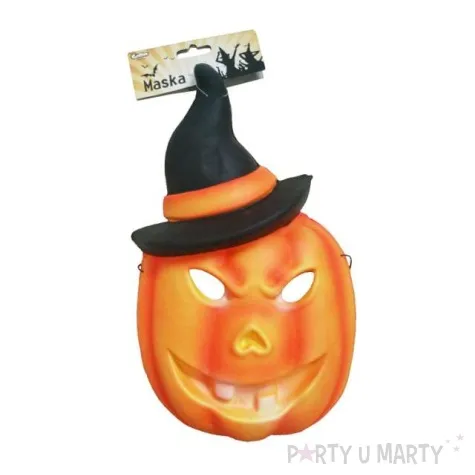 maska dynia w kapeluszu pianka 3d