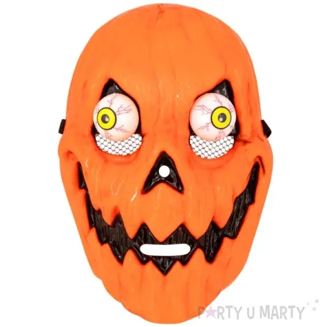 maska dynia z wytrzeszczonymi galami plastik partypal
