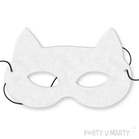 maska filcowa kotek milus biala rozm uniwersalny