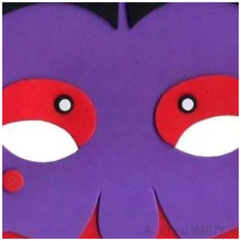 maska fioletowy diabel piankowa arpex