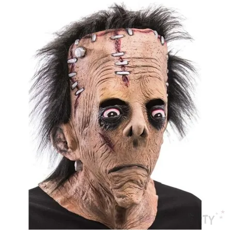 maska frankenstein z wlosami lateksowa carnival toys