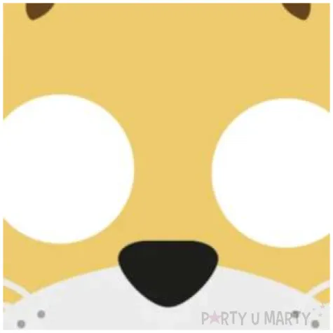 maska gepard filcowa partypal