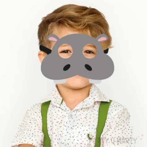 maska hipopotam filcowa partypal