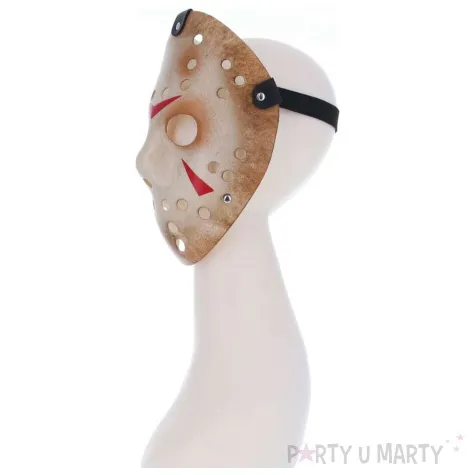 maska hokejowa jason piatek 13 bialy smiffys