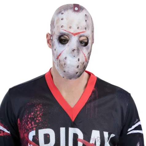 maska hokejowa jason piatek 13 bialy smiffys