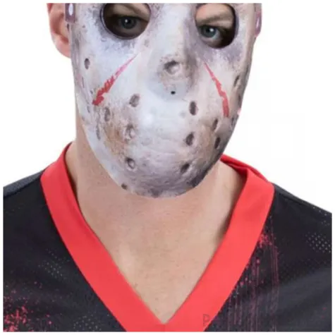 maska hokejowa jason piatek 13 bialy smiffys