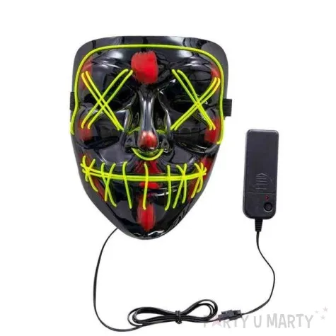 maska horror face swiecaca plastikowa carnival toys