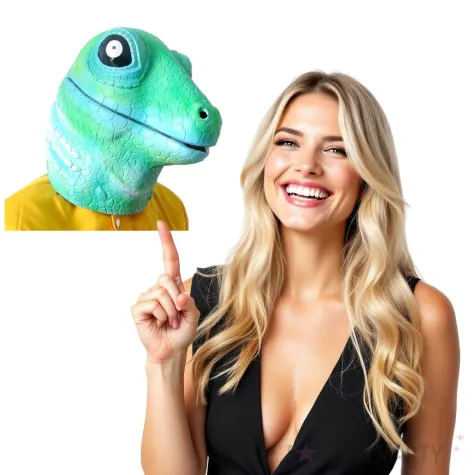 maska jaszczurka lateksowa gadgetmaster