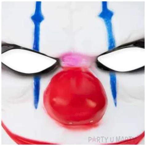 maska joker halloween biala partypal