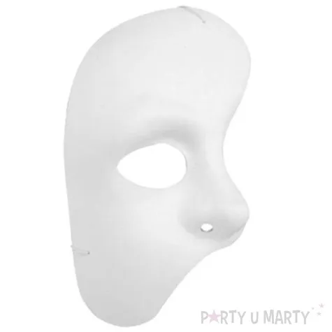 maska karnawalowa biala phantom
