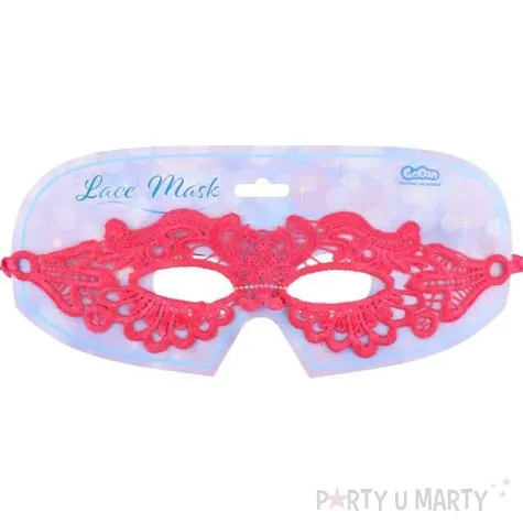 maska karnawalowa dama rozowa azurowa godan