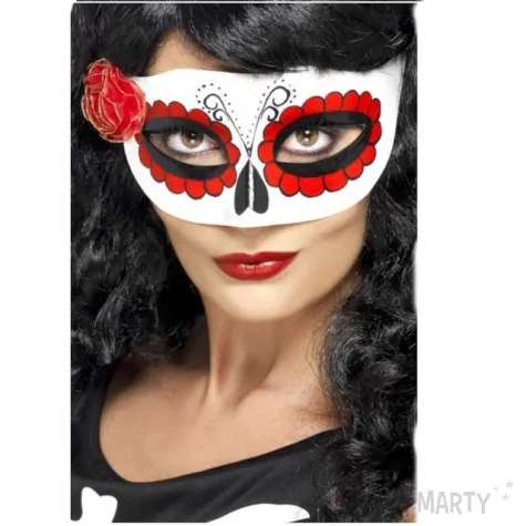 maska karnawalowa day of the dead biala smiffys