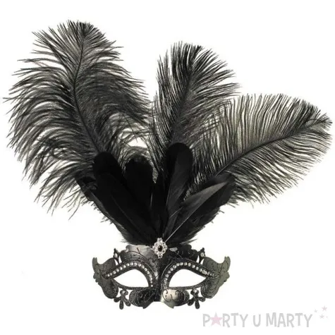 maska karnawalowa isabella czarna kraszek