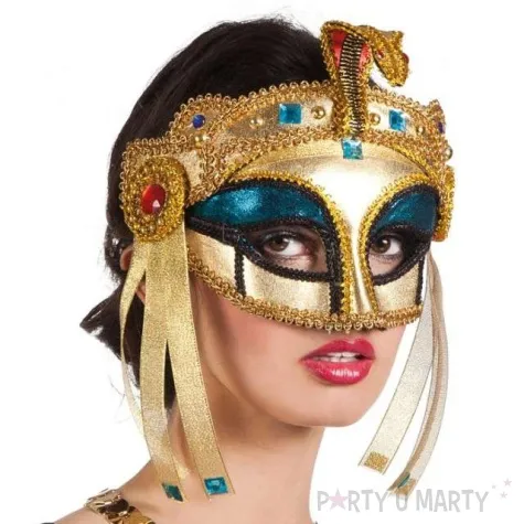 maska karnawalowa kleopatra zlota godan