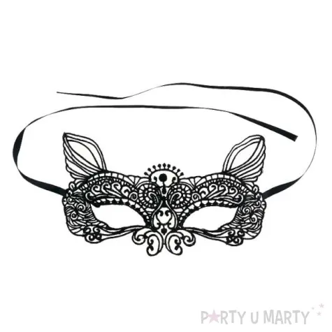 maska karnawalowa kocica azurowa czarny godan