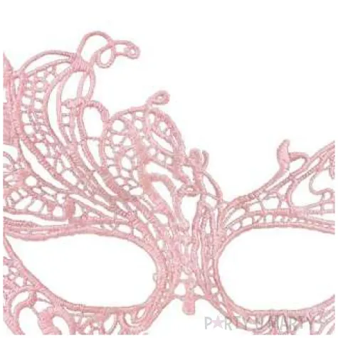 maska karnawalowa maskarada rozowa azurowa boland