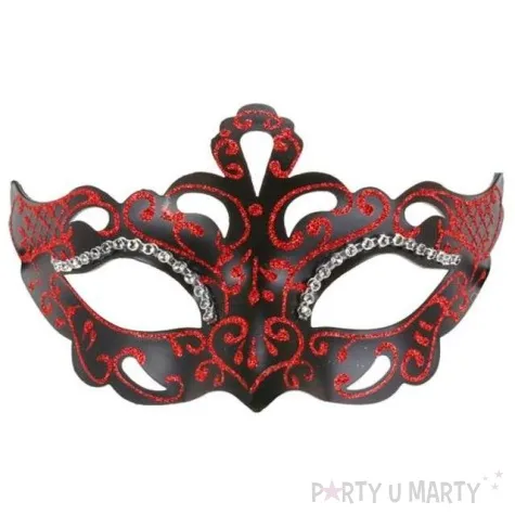 maska karnawalowa mirage czerwona