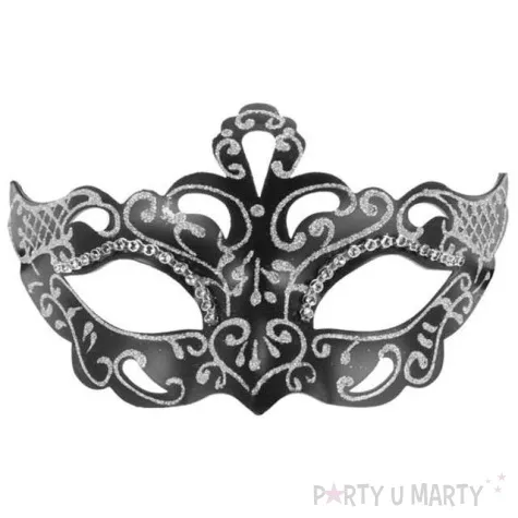 maska karnawalowa mirage srebrna