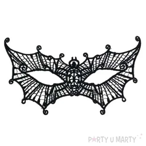 maska karnawalowa motyl czarna azurowa