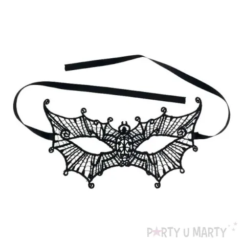 maska karnawalowa motyl czarna azurowa