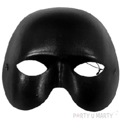 maska karnawalowa nieznajoma czarna