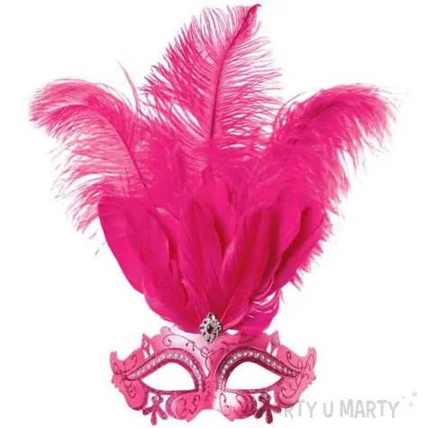 maska karnawalowa rosalinda rozowa kraszek