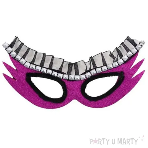 maska karnawalowa rozowa kosmiczna