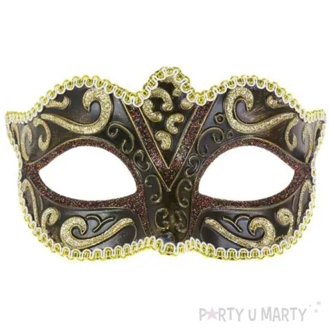 maska karnawalowa wenecja czarna
