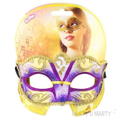 maska karnawalowa wenecja fioletowa