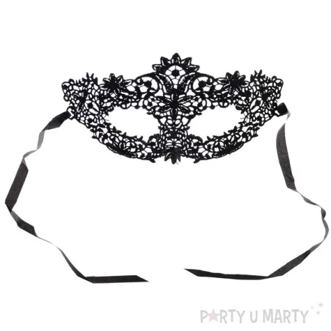 maska karnawalowa wenecka azurowa classic czarny arpex