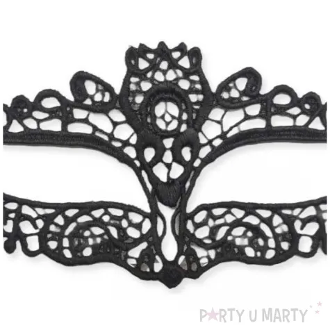 maska karnawalowa wenecka azurowa roza czarny arpex